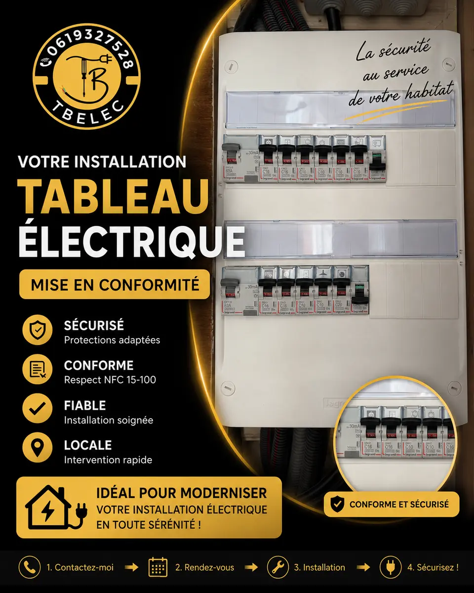 Mise en conformité d’un tableau électrique à Chantilly par TBELEC